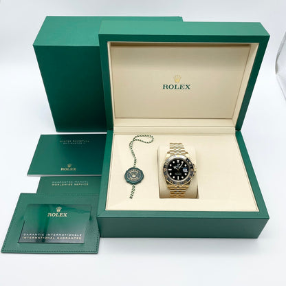 プレオウンド ロレックス GMTマスターII 126718GRNR イエローゴールド ジュビリーブレス ブラック 40mm