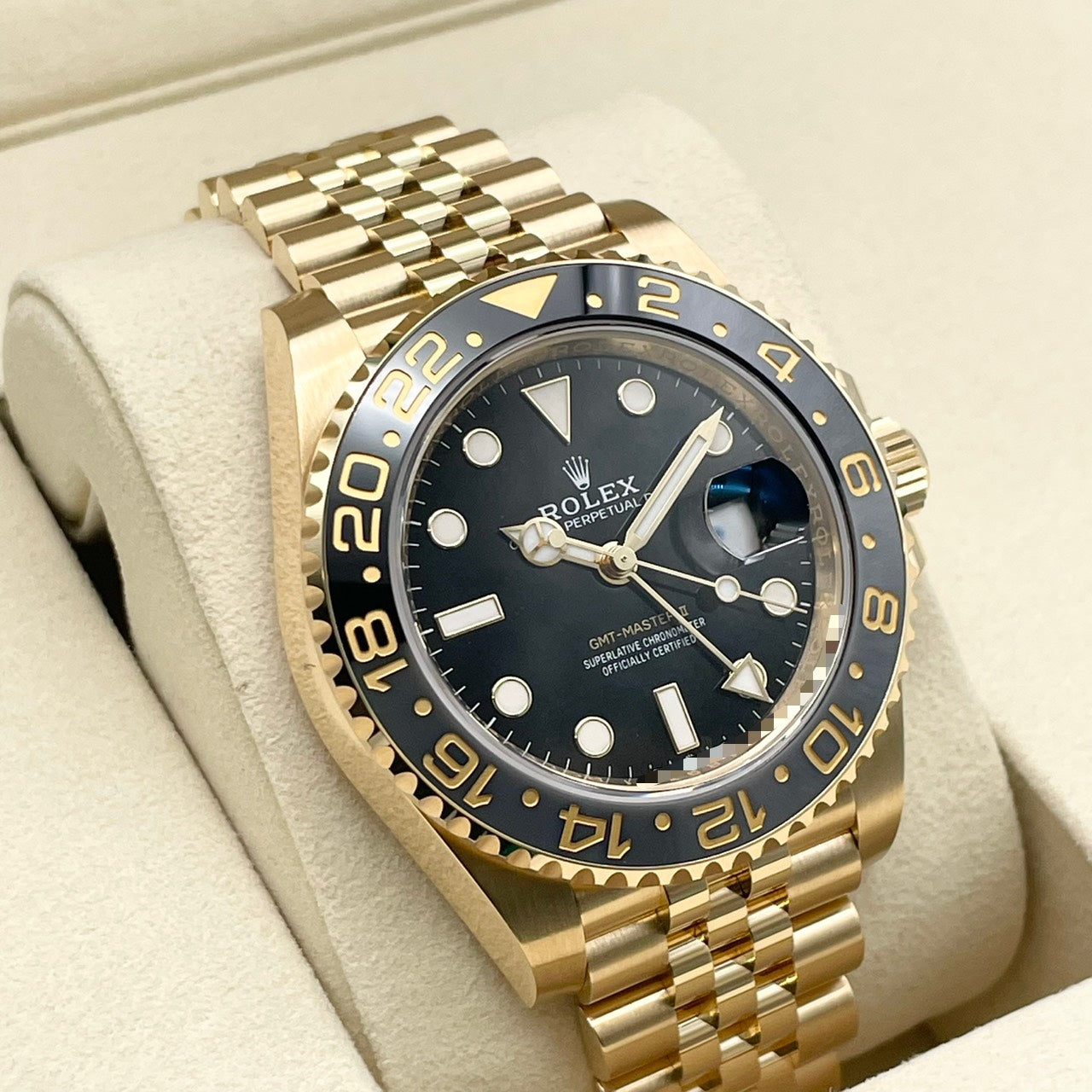 プレオウンド ロレックス GMTマスターII 126718GRNR イエローゴールド ジュビリーブレス ブラック 40mm