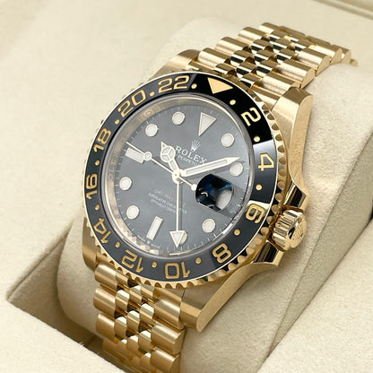 プレオウンド ロレックス GMTマスターII 126718GRNR イエローゴールド ジュビリーブレス ブラック 40mm