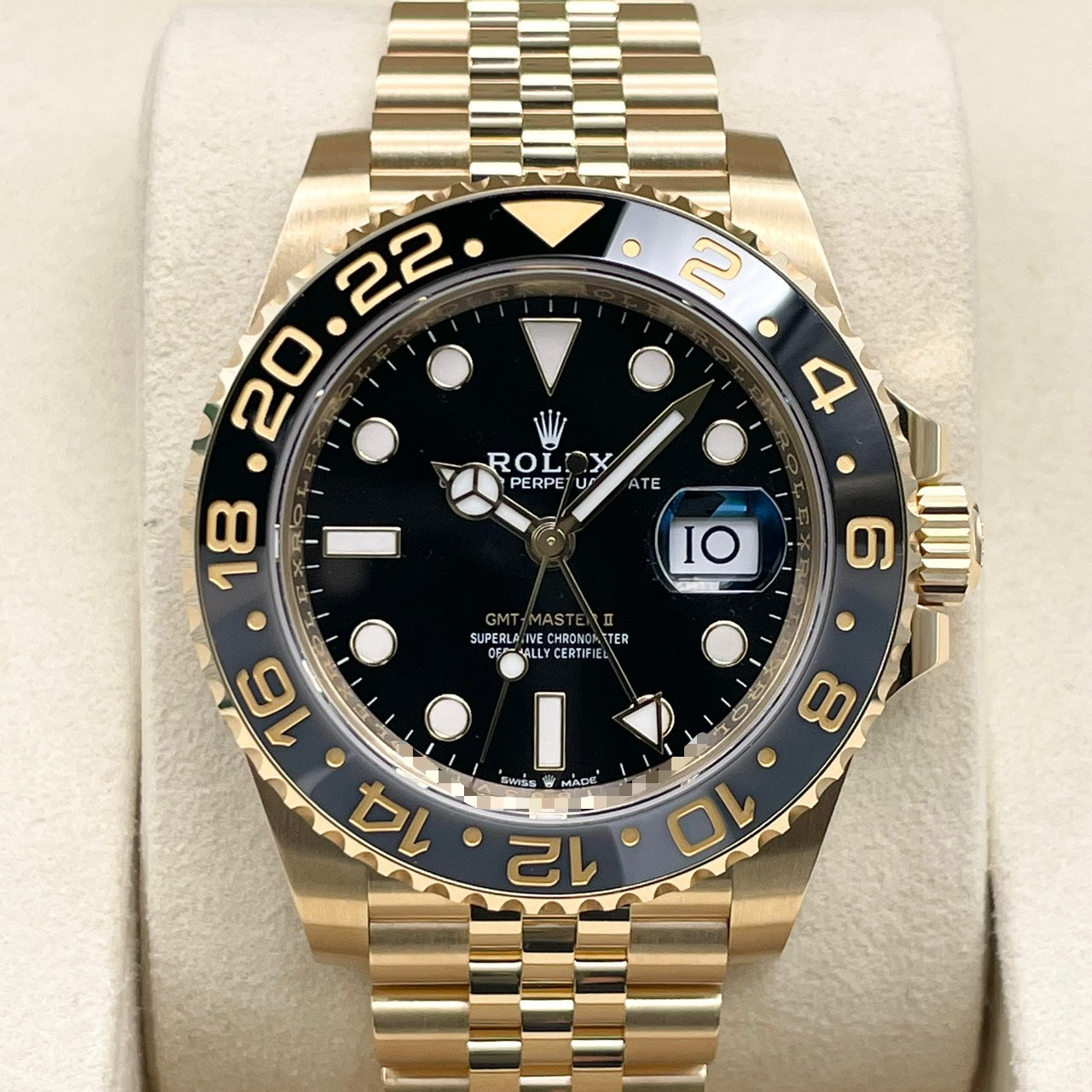 プレオウンド ロレックス GMTマスターII 126718GRNR イエローゴールド ジュビリーブレス ブラック 40mm