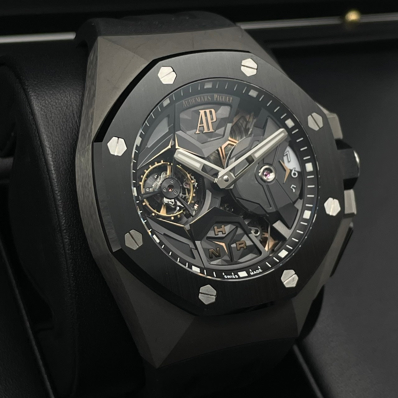 プレオウンド オーデマピゲ ロイヤルオーク コンセプト トゥールビヨン GMT 26589IO.OO.D002CA.01 チタン 44mm