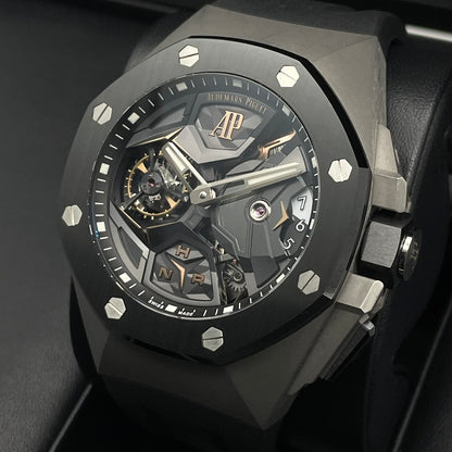 プレオウンド オーデマピゲ ロイヤルオーク コンセプト トゥールビヨン GMT 26589IO.OO.D002CA.01 チタン 44mm