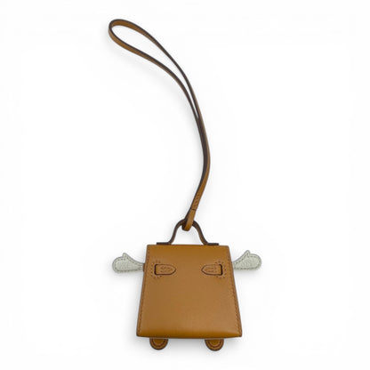 プレオウンドエルメス ケリードールチャーム ナチュラルサブレ/オレンジ/ナタ/ブリック タデラクト U刻印