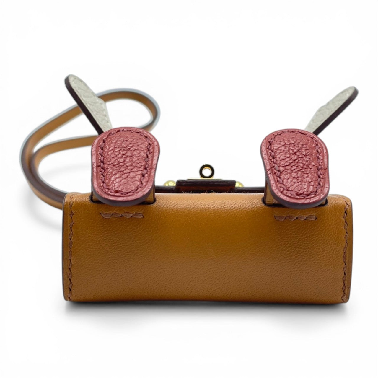 プレオウンドエルメス ケリードールチャーム ナチュラルサブレ/オレンジ/ナタ/ブリック タデラクト U刻印