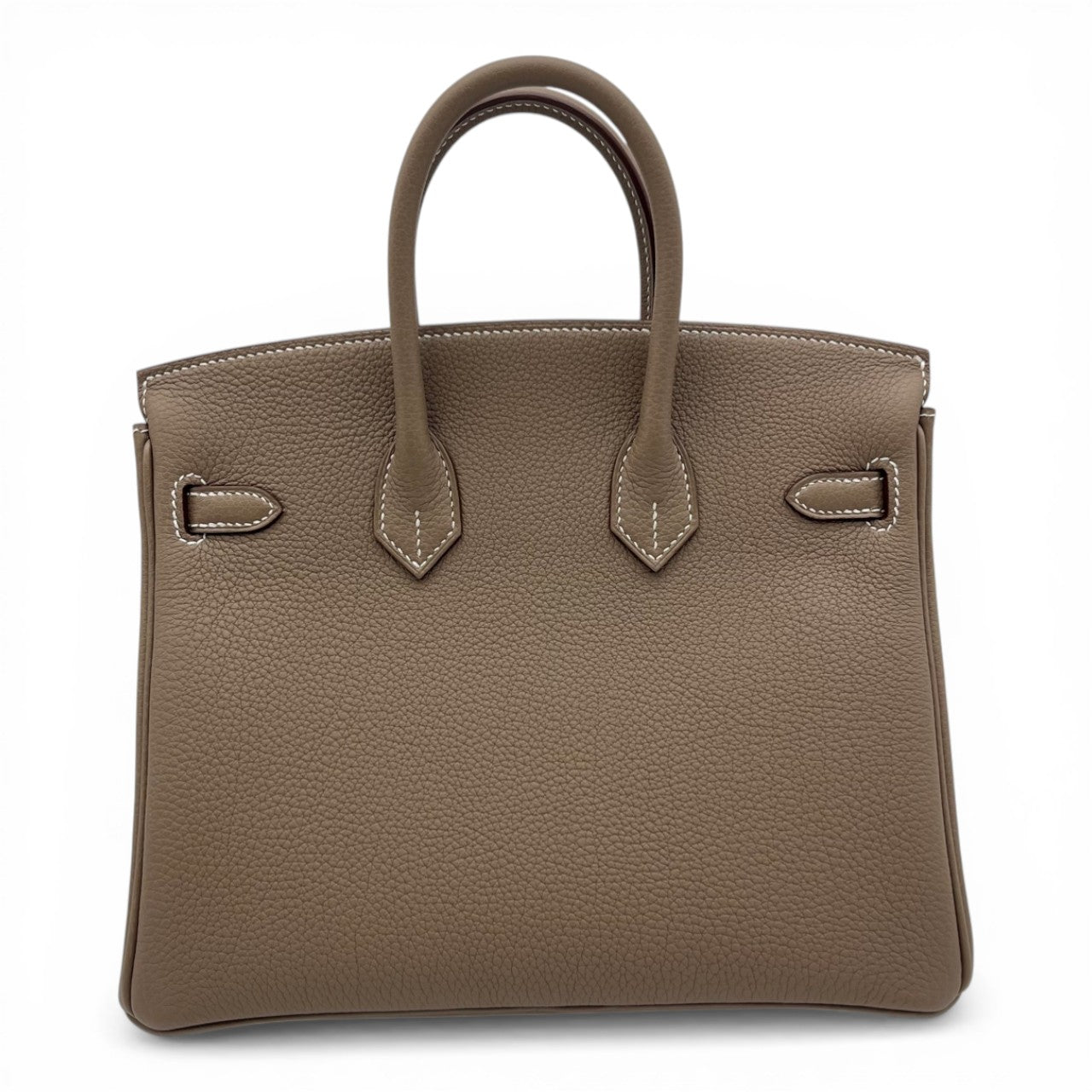 プレオウンドエルメス バーキン 25 エトゥープ トゴ ゴールド金具 G刻印