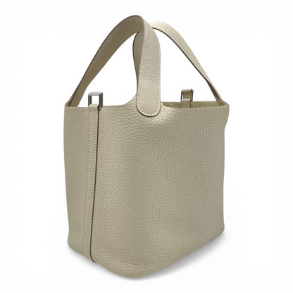 プレオウンドエルメス ピコタンロック PM クレ トリヨンクレマンス シルバー金具 W刻印