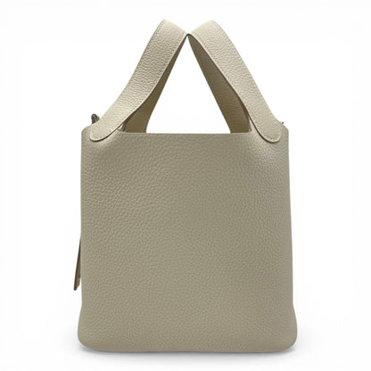 プレオウンドエルメス ピコタンロック PM クレ トリヨンクレマンス シルバー金具 W刻印