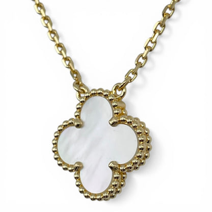 プレオウンドヴァンクリーフ＆アーペル ヴィンテージアルハンブラ ペンダント VCARA45900 マザーオブパール イエローゴールド