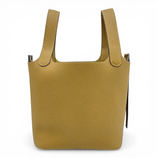 プレオウンドエルメス ピコタンロック PM デューン トリヨンクレマンス シルバー金具 G刻印