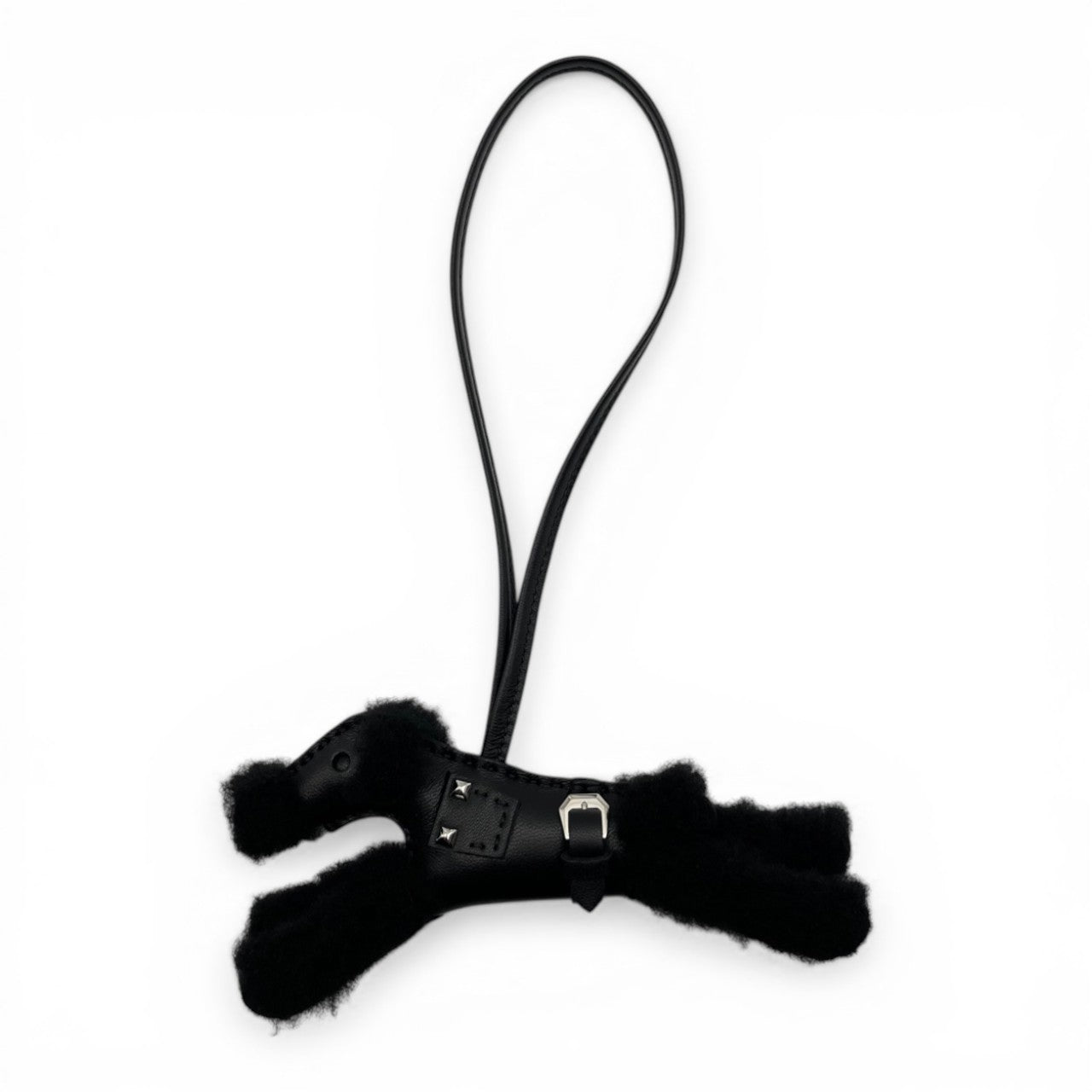 プレオウンドエルメス バディ パンク チャーム ノワール アニョーミロ シルバー金具 B刻印