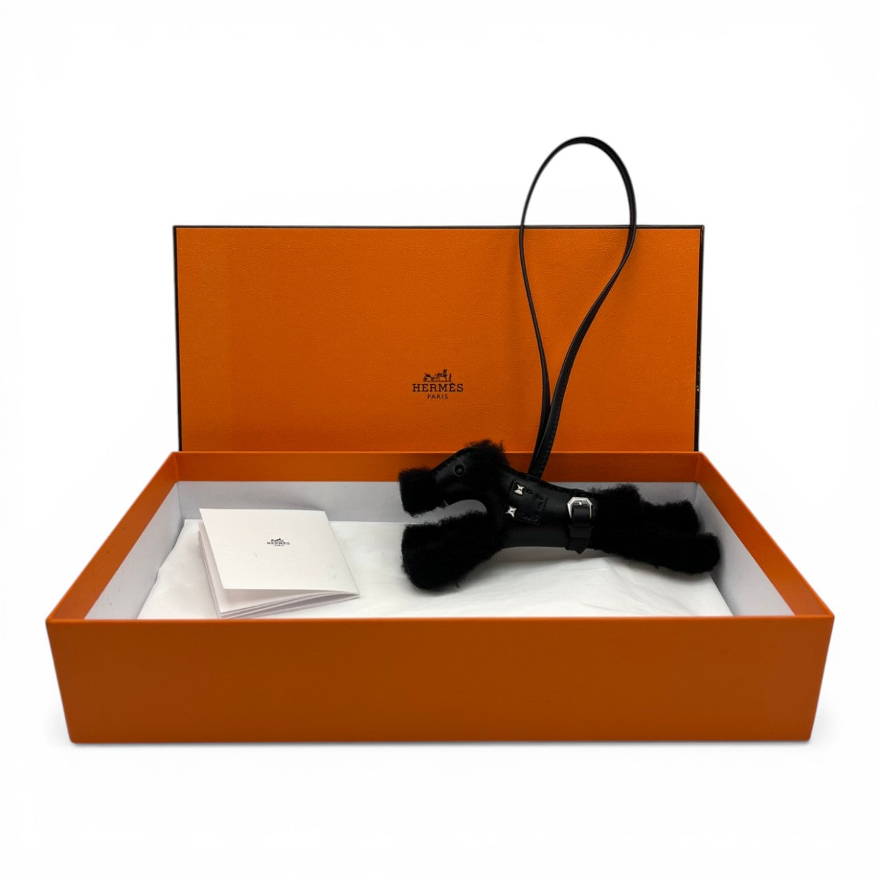 プレオウンドエルメス バディ パンク チャーム ノワール アニョーミロ シルバー金具 B刻印