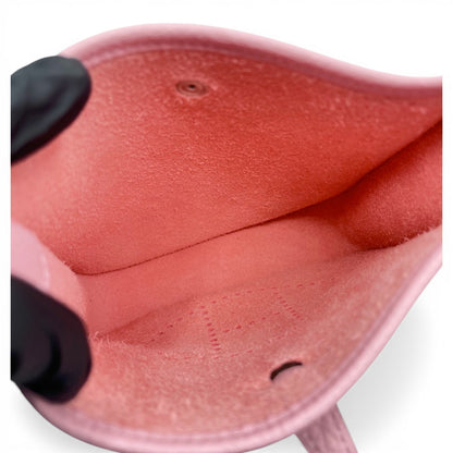 プレオウンドエルメス ミニエヴリン アマゾーヌ TPM ローズサクラ トリヨンクレマンス シルバー金具 K刻印